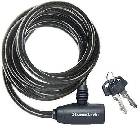 Master Lock Kabel Blokujący Rower Klucz Zwijający 1,8M Zewnętrzny 8126Eurdpro