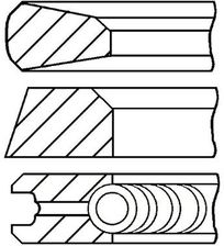 Zdjęcie Goetze Engine Pierścienie Tłokowe 0878480000 - Skała
