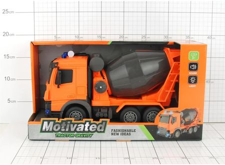 Dromader Ciężarówka-Betoniarka Pomarańczowy Pudełku