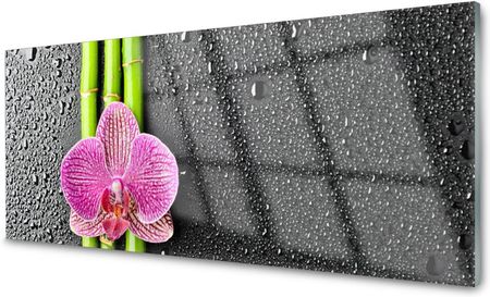 Tulup Panel Szklany Do Kuchni Bambus Kwiat 125x50 PLPK125X50NN62400610