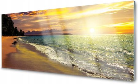Tulup Panel Szklany Do Kuchni Słońce Plaża Morze 125x50 PLPK125X50NN119254576