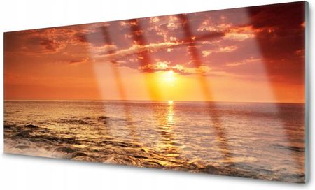 Tulup Panel Szklany Do Kuchni Morze Słońce 125x50 PLPK125X50NN46040390