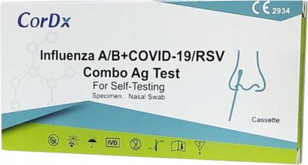 CorDx test COMBO 4w1 RSV / Grypa A/B / COVID-19 / 2026