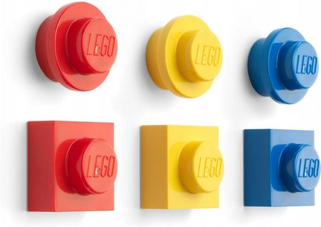 Zestaw Magnesów Lego Czerwone Żółte Niebieskie