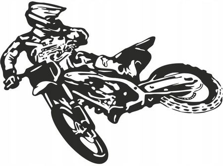 Naklej-To Naklejka Na Ścianę Motocross 80Cm