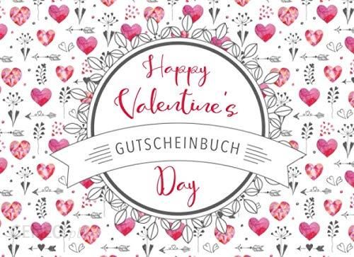 Gutscheinbuch Happy Valentines Day Blanko Gutscheinheft Zum Selbst Ausfüllen • Geschenk Für 