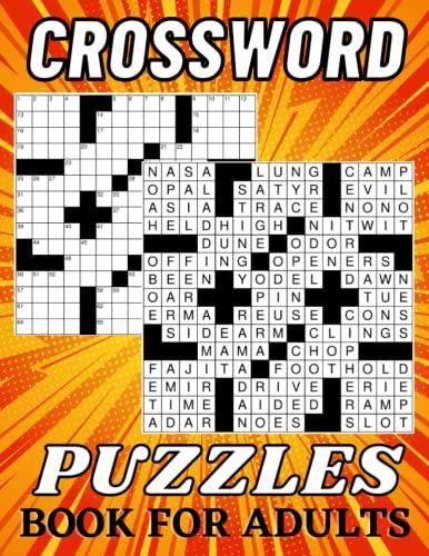 Crossword Puzzles Book For Adults: New Easy Medium Hard Crossword ...
