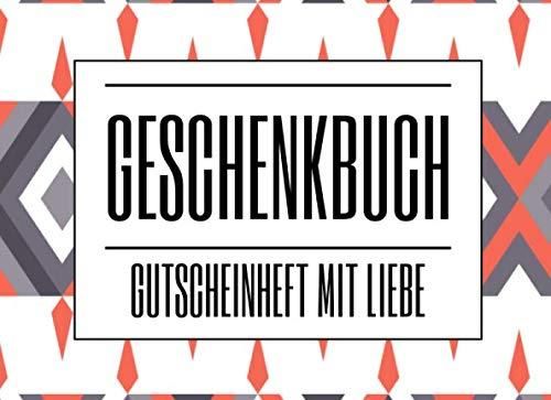 Geschenkbuch Gutscheinheft Mit Liebe Geschenkheft Mit Gutscheinen Zum Ausfüllen Schönes 