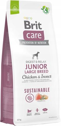 Brit Care Sustainable Junior Large Chicken Insect 12Kg