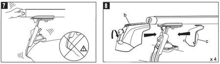 Mont Blanc Bagażnik Dachowy Belki Bmw Serie 7 1994 2001 E38 Sedan 57597