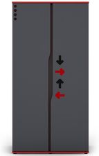 Zdjęcie Merkury Market Szafa Matrix 2D Grafit/Czerwony - Stargard