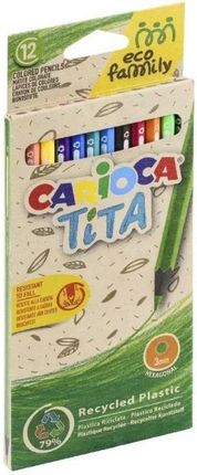 Carioca Kredki Ołówkowe Ecofamily 12 Kolorów