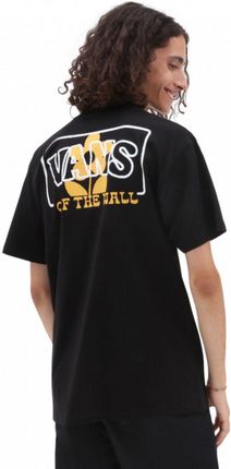 Męski t-shirt z nadrukiem VANS  Boxed Logo Floral - czarny