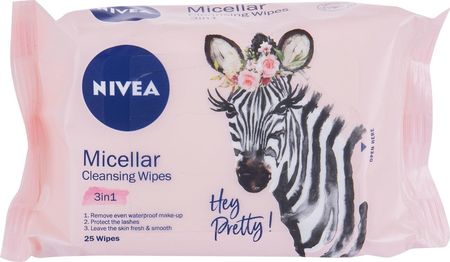 Nivea Nivea Cleansing Wipes 3in1 Micellar Chusteczki oczyszczające 25 szt