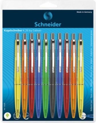 Schneider Długopis Automatyczny K20 Icy M 10Szt. Mix Blister