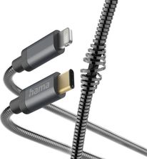 Zdjęcie Hama Metal USB-C/Lightning 1,5m antracytowy (201552) - Białogard