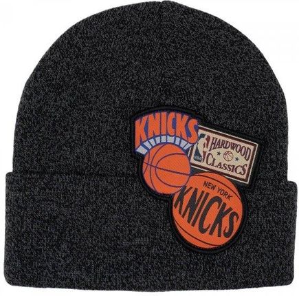 Mitchell &amp; Ness czapka zimowa New York Knicks NBA XL Logo Patch Knit Hwc Knicks HCFK4341-NYKYYPPPBLCK