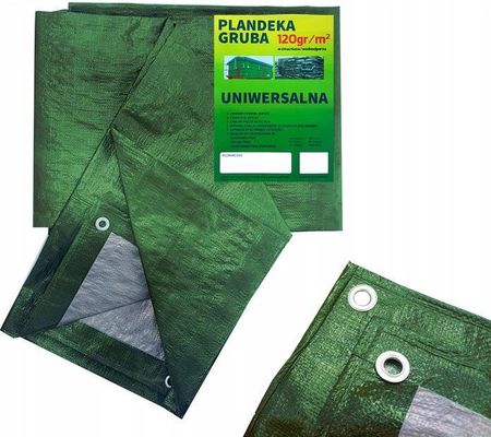 Plandeka 3X5 Plandeki Gruba Zielona 120G Folia