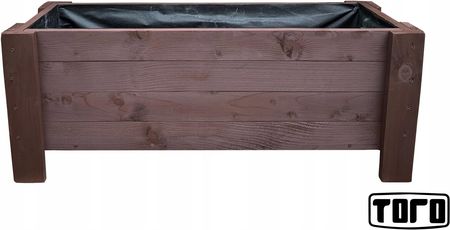Donica Drewniana Z Wkładem 100cm Palisander Toro