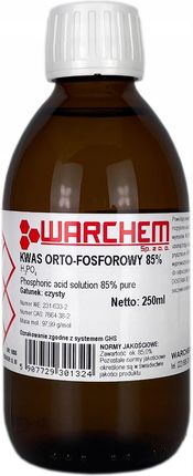 Warchem Kwas Orto Fosforowy 85% Czysty 250Ml