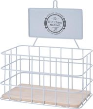 Zdjęcie H&Amp;S Decoration H&S Półka Kuchenna Na Ścianę Wisząca Biała Metalowa - Lwówek