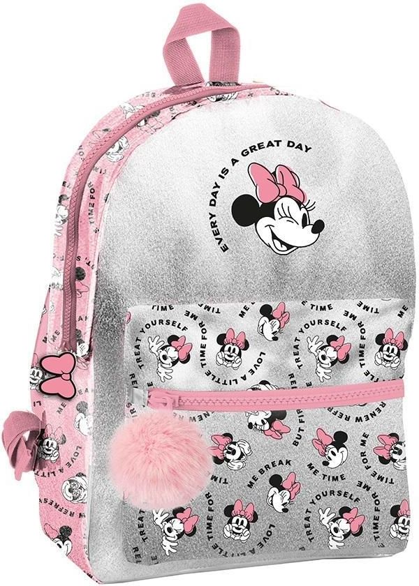 Disney - Borsa con lacci, 40 x 30 cm, motivo: Minnie, per palestra, 40 cm, multicolore