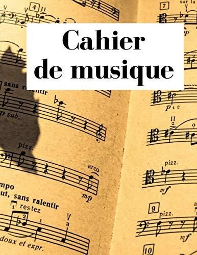 Cahier De Musique Grand Format 13 Portées Par Page 100 Pages Literatura Obcojęzyczna 