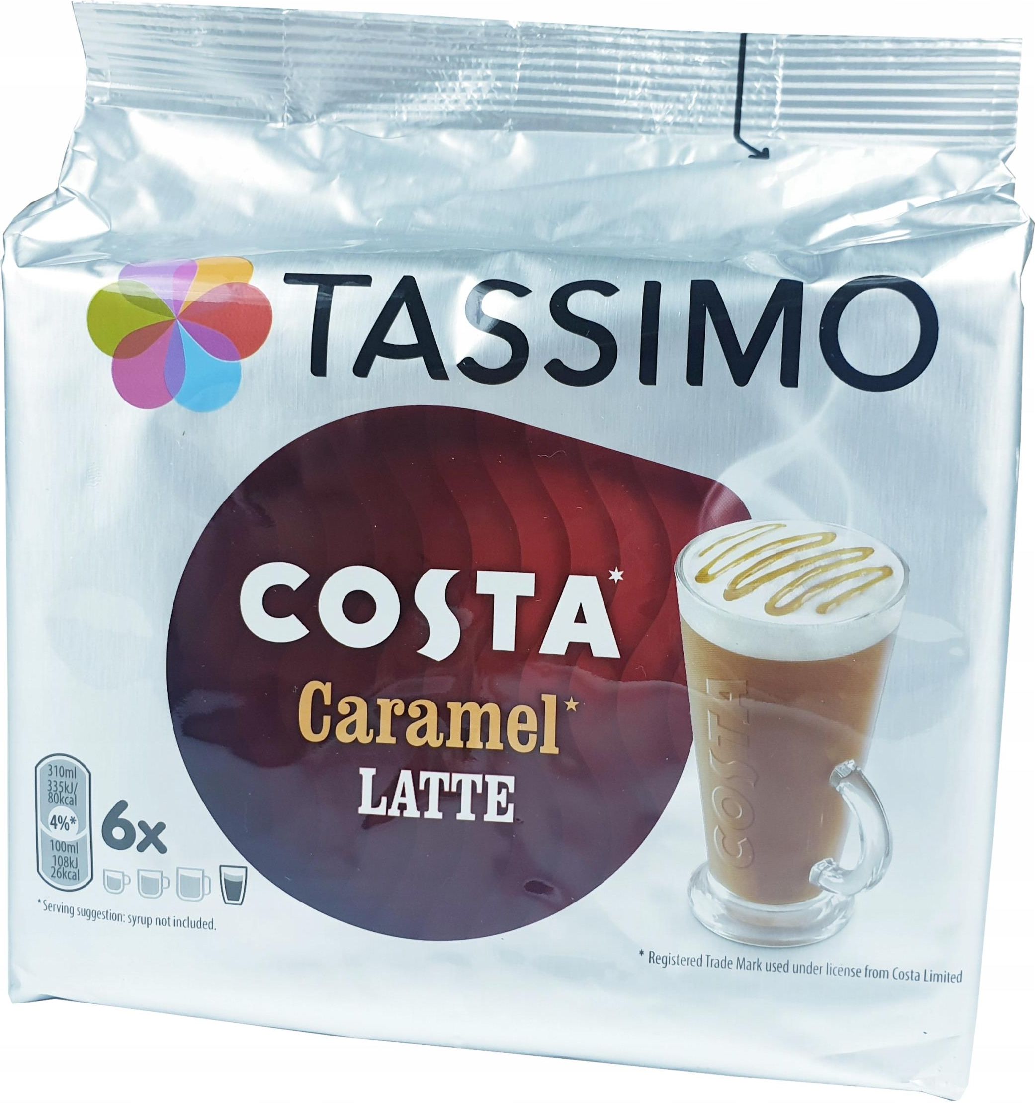 Kapsułki do ekspresów Tassimo Kapsułki Costa Caramel Latte 6Szt. Ceny