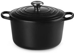 Zdjęcie Le Creuset - głęboka brytfanna żeliwna czarny mat  - Śrem