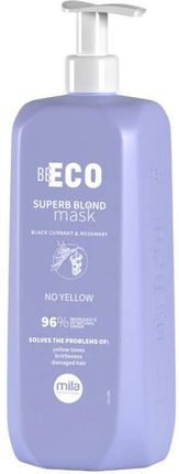 Maska neutralizująca żółte refleksy Superb Blond Mila BeEco 900ml