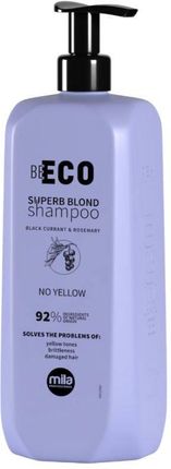 Szampon neutralizujący żółte refleksy Superb Blond Mila BeEco 900ml