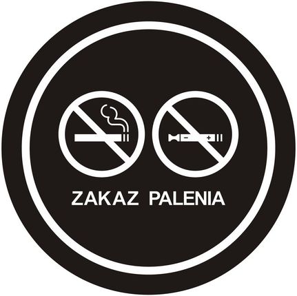 Zakaz Palenia Tytoniu I Papierosów Elektronicznych 4 10 5x10 5cm Pcv 1mm