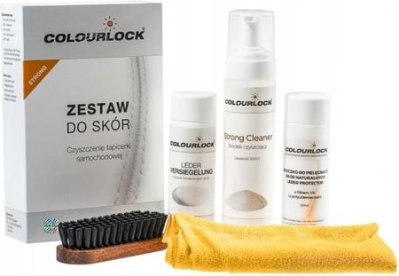 Colourlock Zestaw Strong Clean+Protector Zestaw Do Czyszczenia I Pielęgnacji Skór+Leder Protector