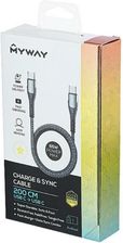 Myway Kabel Do Ładowania I Synchronizacji W Oplocie Usb C Usb C