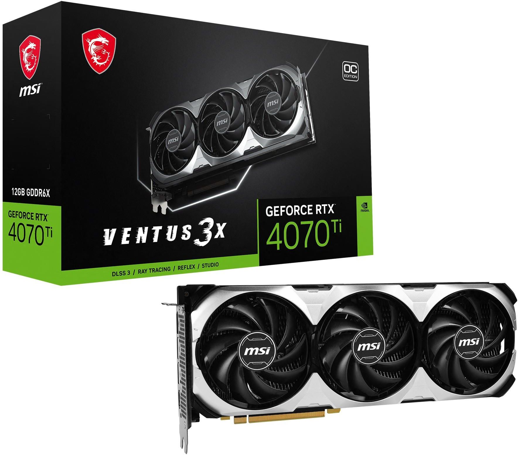 MSI GeForce RTX 4070 Ti VENTUS 3X 12G OC グラフィックボード グラボ 