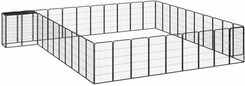 Zdjęcie vidaXL Kojec Dla Psa 42 Paneli Czarny 50X100cm Stal 3115956 - Kartuzy