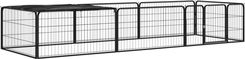 Zdjęcie vidaXL Kojec Dla Psa 8 Panele Czarny 100X50cm Stal 3115976 - Puck