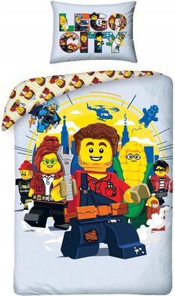 Pościel 140X200 Lego City Dziecka Służby Ratunkowe