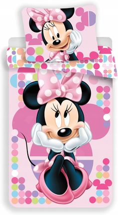 Pościel 140X200 Myszka Miki Mickey Mini Minnie