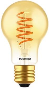 Żarówka LED filament E27 A60 4,5W bursztynowa spiralna - Toshiba 00172721