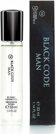 Global Cosmetics 114 Black Code Man Perfumy 33 ml