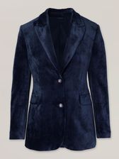 Zdjęcie Granatowa marynarka damska z weluru - Wasilków