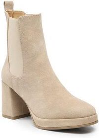 Tamaris COMFORT - Stivaletti con plateau - camel nubuc/beige