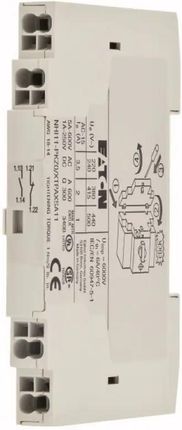 Eaton Moduł Styków Pomocniczych Do Pkz 1Z+1R Możliwość Montażu Bocznego Zaciski Sprężynowe Push-In 199328