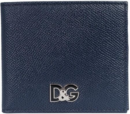 DOLCE&GABBANA luksusowy męski portfel bifold Blue/Black