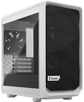 Fractal Design Meshify 2 Mini White TG clear tint, mATX, Power supply included No (FDCMES2M02)