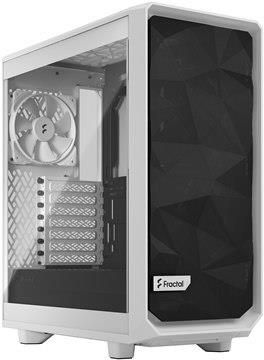 Fractal Design Meshify 2 Compact Lite White TG Clear, Mid-Tower, Power supply included No (FDCMEL2C04)