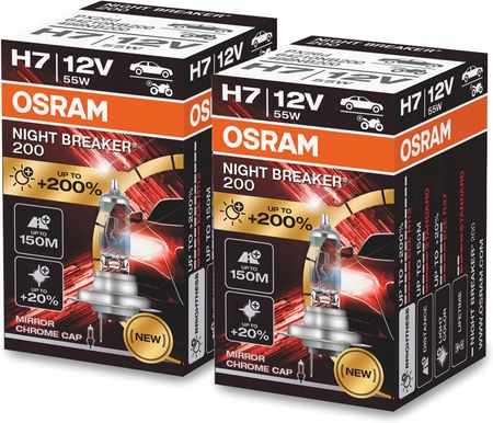 Osram Żarówka H7 Night Breaker Laser 200% 150M