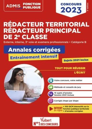 Concours Rédacteur Territorial Et Rédacteur Principal 2e Classe ...