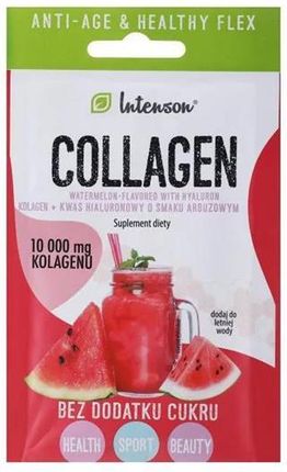 Intenson Kolagen + Kwas Hialuronowy + Witamina C O Smaku Arbuzowym 10 8G